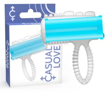 CASUAL LOVE – nyelv vibráló gyűrű kék színben