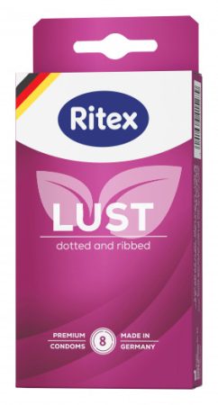 Ritex lust óvszer 8 db pontozott és bordázott 