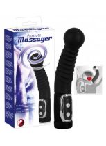 Prostate massager - forgó prosztatavibrátor (fekete)