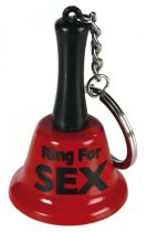     Szexre hívó kulcstartó csengő Piros és ezüst színben