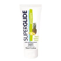   HOT Superglide edible lubricant waterbased - Pineapple 75 ml ananász ízű síkosító