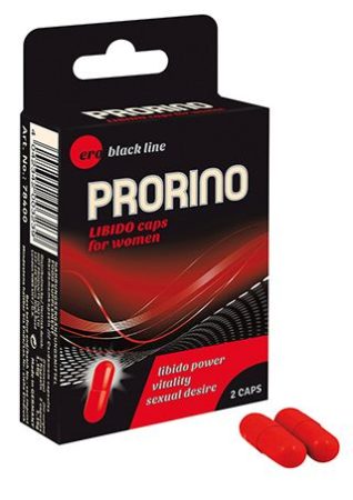 Ero Prorino black line Libido Caps for women (2 db) női vágyfokozó