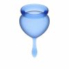  Satisfyer Cup- Menstruációs kehely szett kék 2 db