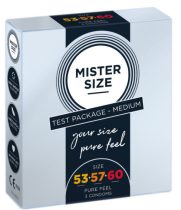 Mister Size Óvszer (3 db-os ) (53-57-60-as) méretben