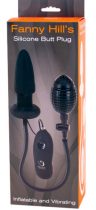   Fanny Hill Inflatable Buttplug Black Vibrációs Anál tágító