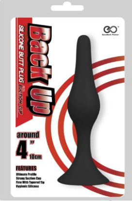 Back up plug 4" fekete záróizom tágító