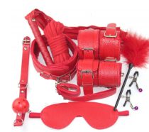 Guilty toys BDSM készlet 10 db-os piros /Sinner