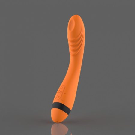 Terra G Spot Vibrator, 7 Vibration Modes, 4 Speeds, Silicone, USB, Orange/Black, 22.5 cm  Vibrátor