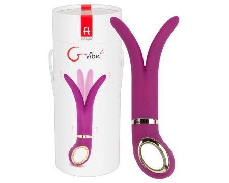 Gvibe 2 - USB-s szilikonvibrátor lila színű