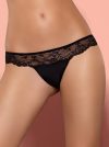 Obsessive - Charmea Thong Női Tanga - Fekete - L/XL