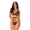 Obsessive Bowessa set fekete S/M