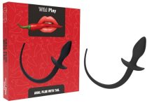 Wild Play - anál plug farokkal (fekete)