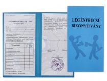  Bizonyítvány Legénybúcsú 10x18,5cm