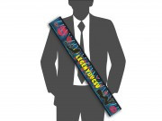 Legénybúcsú felíratú szalag