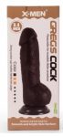 X-MEN Greg's 8.4" Cock Black fekete letapasztható, herés dildó X-MEN Greg's 8.4" Cock Black fekete letapasztható, herés dildó