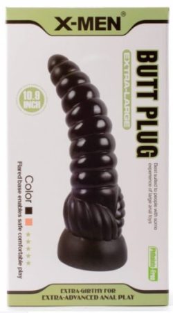 X-Men 10.9" Extra Large Butt Plug Black anál záróizom tágító