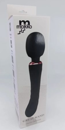 Mokko Great Wand 10+10 funkciós vibrátor / fekete/