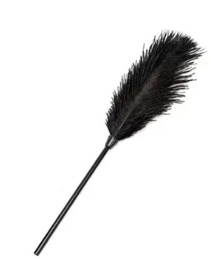  Fetish love fekete valódi toll cirógató 