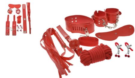 Guilty toys bdsm készlet 7 db-os piros /Harass Me!