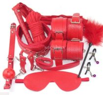 Guilty toys BDSM szett 10 db-os / piros