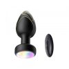 Passion Labs Anal Plug Led Light Vibrating Plug, Remote Control, 10 Vibration Modes, Silicone, USB, Black, 9 cm Passion Labs Anal Plug Led Light Vibrating Plug, Remote Control, 10 Vibration Modes, Silicone, USB, Black, 9 cm