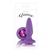 - Glams mini  - Anál Plug - Lila ékköves