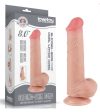 Lovetoy élethű kétrétegű dildó csúszó bőrrel - 21 cm   8"