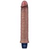 Lovetoy Real Softee  9.5" long erezett felületű vibrátor barna színű