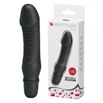   Pretty Love Stev fekete színű csiklóizgató,  vaginális és anális vibrátor