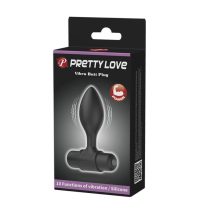 Pretty Love Vibra Butt Plug fekete