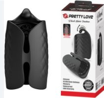   Pretty Love Black Glans Trainer with 10 Vibration Settings (maszturbátor/makkvibrátor)