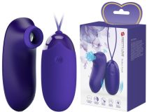   Pretty Love Orthus Youth akkumulátoros, távirányítható vibrációs tojás, léghullámos csiklóizgatóval 