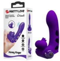   Pretty Love Orlando ujjvibrátor, 10 vibrációs funkció, szilikon, lila, 175x90x60mm