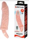 Pretty Love men extension sleeve flesh+vibr./ hosszabbító, vibrációs/