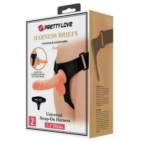 Pretty Love Tom Harness Briefs felcsatolható pénisz /7,4" dildo/