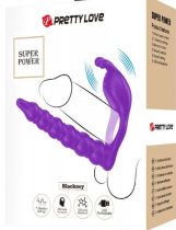   Pretty Love Blackney – vibráló péniszgyűrű lila dugóval
