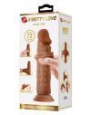 Pretty Love - Quentin - Sliding Skin Realistic Dildo 18,4cm - Brown 7,2"