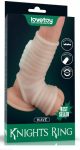Lovetoy Vibrating Silk Knights Ring With Scrotum Sleeve (White) III - vízálló, vibrációs péniszköpeny(fehér) Lovetoy Vibrating Silk Knights Ring With Scrotum Sleeve (White) III - vízálló, vibrációs péniszköpeny(fehér)