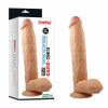 Lovetoy 11" Legendary King-Sized Realistic Dildo - letapasztható, herés, vízálló, élethű dildó - 28 cm (testszínű)