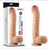 Lovetoy 12" Legendary King-Sized Realistic Dildo - letapasztható, herés, élethű dildó - 31 cm (testszínű)