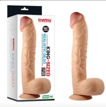   Lovetoy 12" Legendary King-Sized Realistic Dildo - letapasztható, herés, élethű dildó - 31 cm (testszínű)