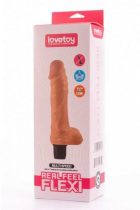   Lovetoy Real Feel Flexi Vibrator (1) 9″ vízálló vibrátor herékkel