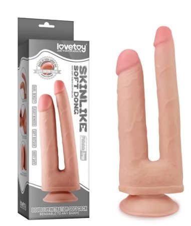 LOvetoy skinlike kétágú letapasztható dong