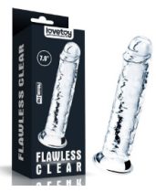 LOVETOY dildó flawless clear  7"
