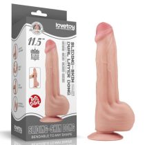   Lovetoy 11.5'' King Sized Sliding Skin Dual Layer Dong