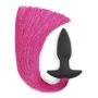 Lovetoy Silicone Anal Plug With Pony Tail - szilikon, vízálló anál dildó - 10,8/33 cm pink színben