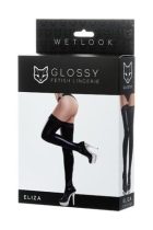   Wetlook Glossy Eliza S-es méretű combfix  csipke szegővel 