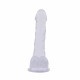 Hi-Rubber 7.7 inch Dildo tejfehér színben