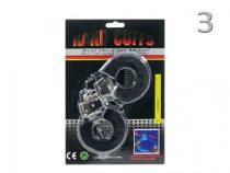 Party plüssbilincs fekete, rózsaszín és piros színben