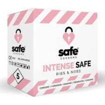   Safe Condoms Intense Safe Ribs&Nobs 5db bordázott és pontozott óvszer